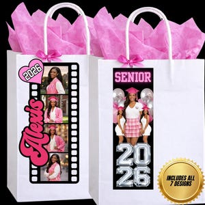 Editable Graduation Gift Bag Hang Tags | Class of 2026 | Canva Template ...