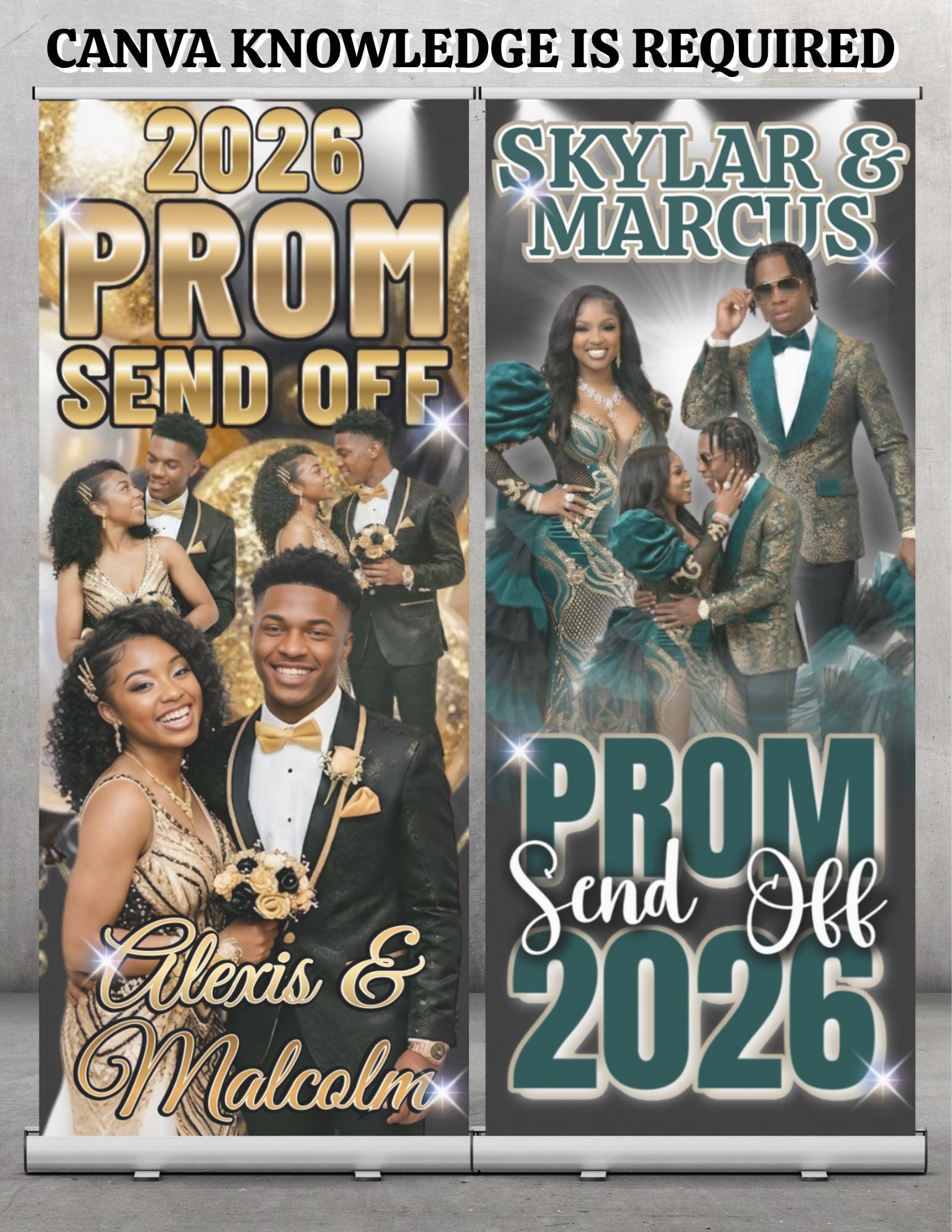 Prom Sign Designs Prom Banner Templates: Editable Event Sign (canva Digital Download - Etsy