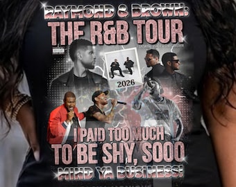 Raymond and Brown R&B Tour PNG (Téléchargement numérique) Design de t-shirt