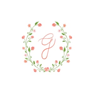 Custom Watercolor Wedding Monogram | Personalized Monogram | Custom Wedding Decor | Elegant Watercolor Crest | Digital Download