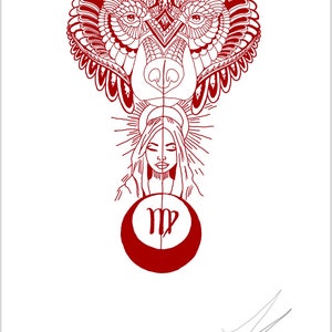 Virgo tattoo design