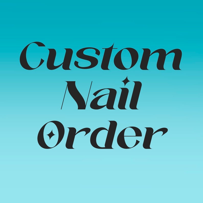 Custom Press On Nail Order Personalized Press On Nails Reusable False Nails Cute Aesthetic Nails image 1