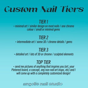 Custom Press On Nail Order Personalized Press On Nails Reusable False Nails Cute Aesthetic Nails image 2