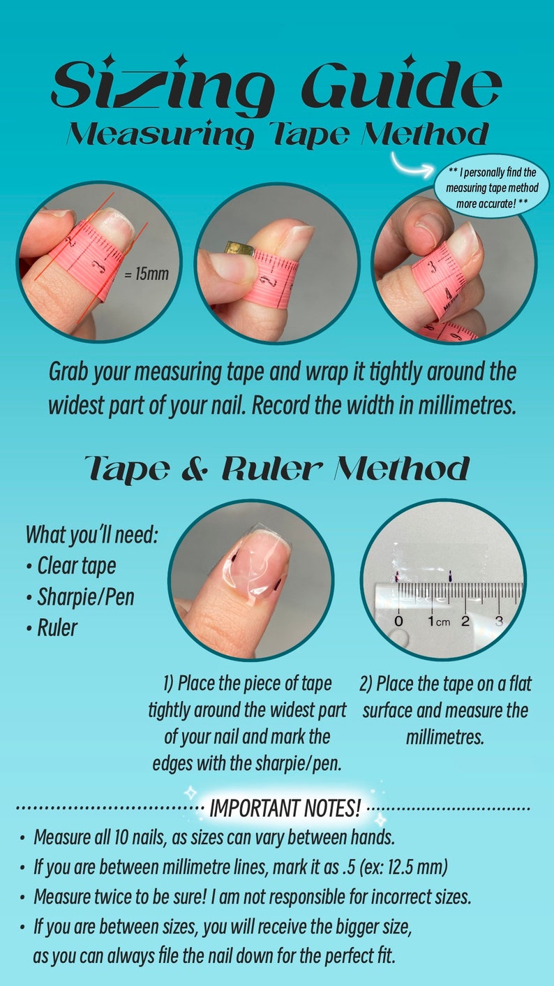 Custom Press On Nail Order Personalized Press On Nails Reusable False Nails Cute Aesthetic Nails image 4