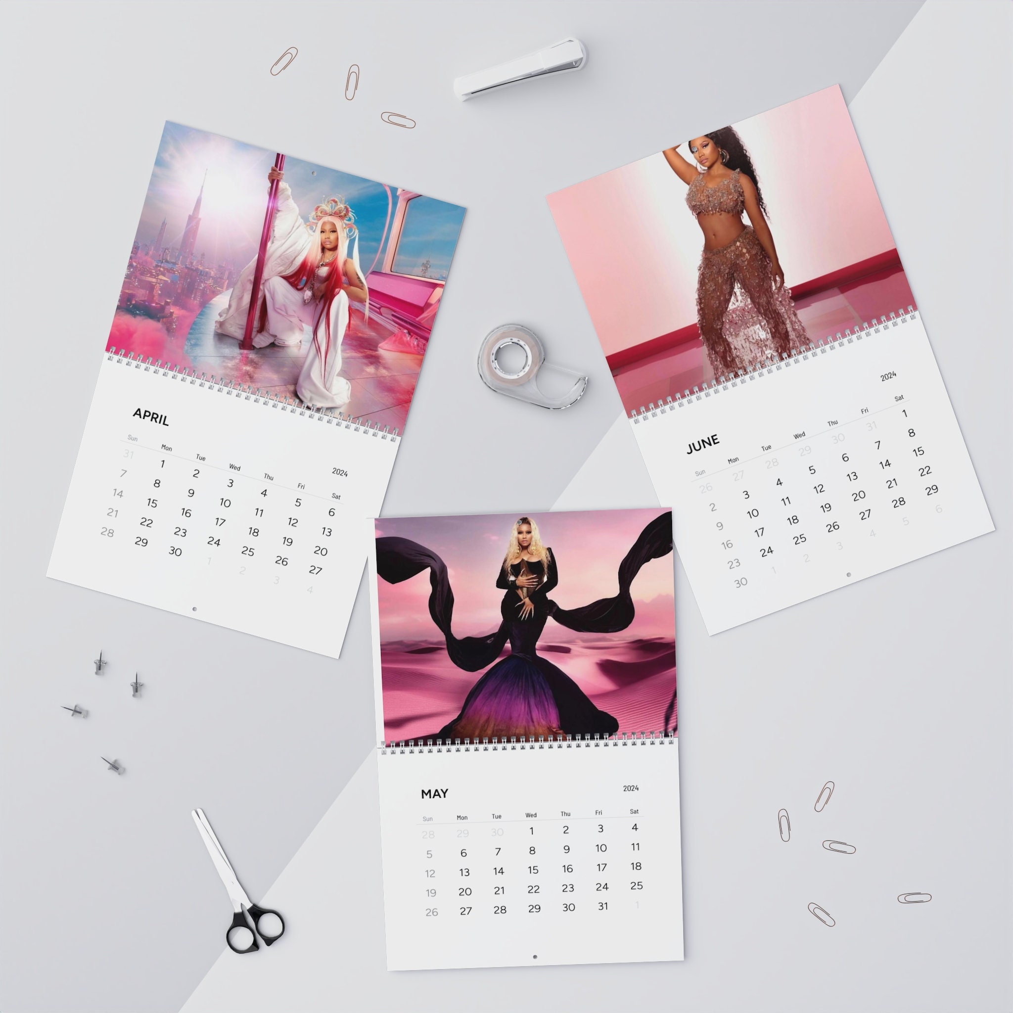 Limited Edition Nicki Minaj Calendar 2024, Iconic Singer Calendar sold