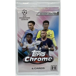 2021-22 Topps Chrome UEFA Champions League Soccer Lite Hobby Pack