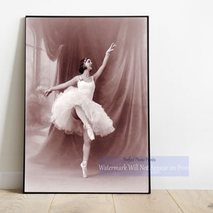 Vintage Ballerina Studio Photo Print - Antique Ballet Art Decor - Retro Dance Wall Art - Classical Dance Photography - Ballet Studio Decor