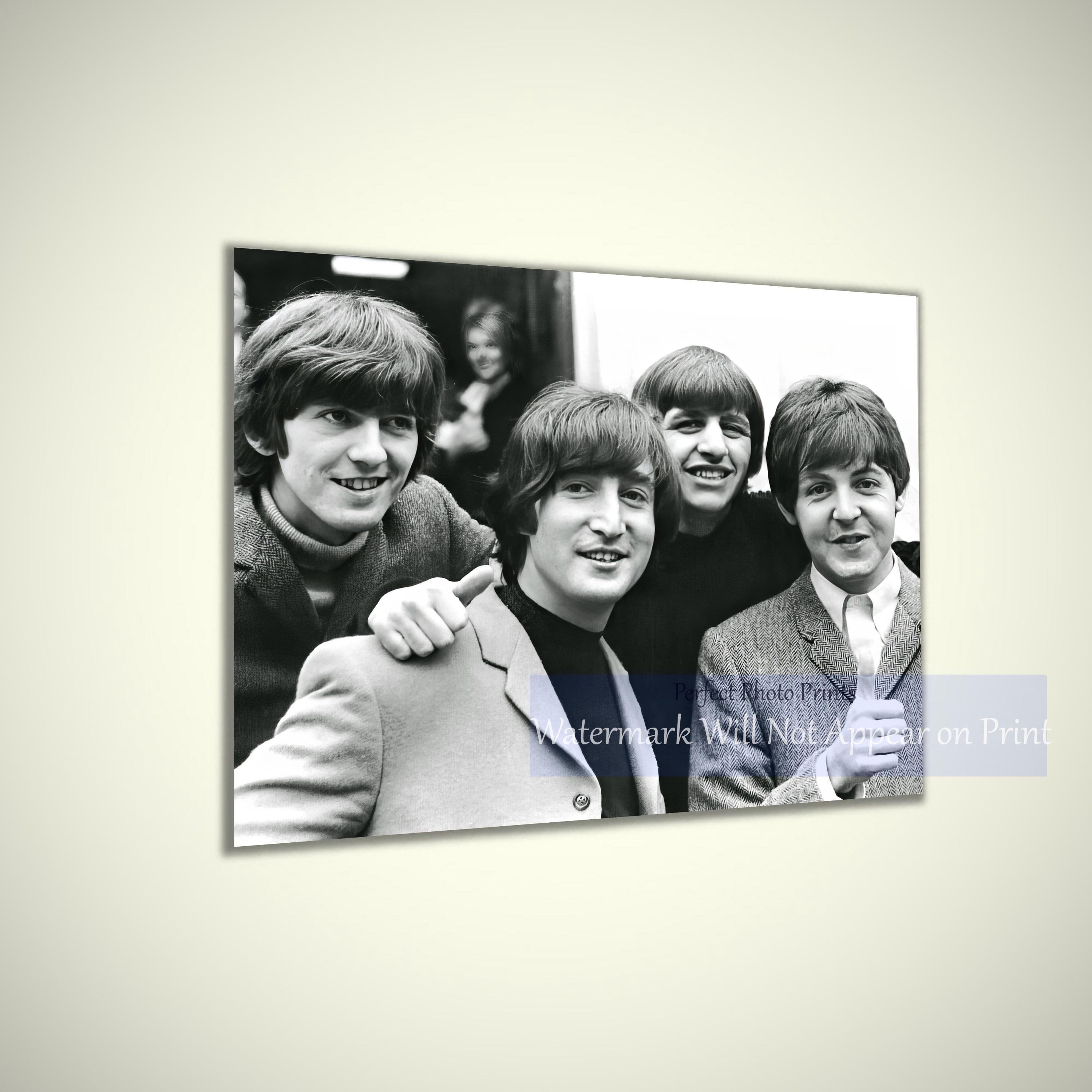 The Beatles 1960s Black and White Photo Print | Vintage Rock