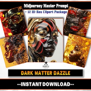 Dark Matter Dazzle Midjourney Prompts AI Art | Midjourney Prompt | Midjourney AI Art, Learn Midjourney | Digital Art, AI Generate, Art Print