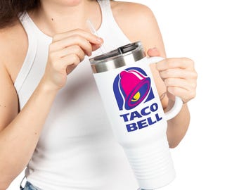 Taco Bell Logo Retro Travel Mug | 40oz Insulated Tumbler
