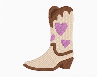 Cowboy Boot Embroidery File Download, 3 Sizes, Cowboy Boot, Western Design, Gift for Horse Lover, Gift for Cowboy Cowgirl