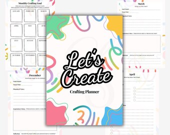 Printable Crafting Planner: Monthly Project Tracker (PDF)