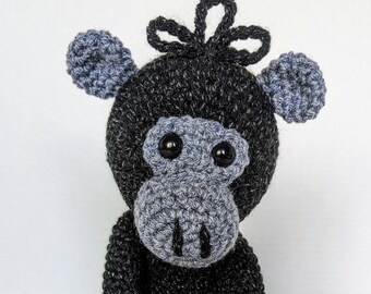 Handmade Crochet Monkey Plush: Acrylic Yarn Stuffed Animal