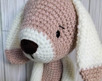 Handmade Crocheted Bunny | Soft Amigurumi Plush with Heart Detail | Stuffed Rabbit Toy | Nursery Gift | Easter Gift | Birthday Present