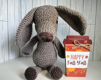 Handmade Crochet Weimaraner Puppy Plush: Floppy Ear Stuffed Dog
