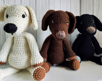 Crochet Labrador Puppy Stuffed Animal: Handmade Dog Memorial Keepsake