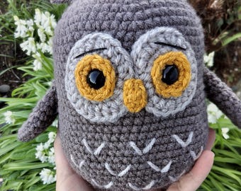 Crochet Owl Plush – Handmade Amigurumi Owl Stuffed Animal – Woodland Nursery Decor – Forest Animal Toy– Baby Shower Gift – Nature Lover Gift
