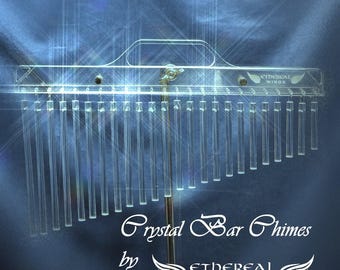 Crystal Bar Chimes 24 ~ Pure ethereal waterfall ~ Singing Wind Chime ~ Healing Sound