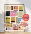 CUSTOM MATCHBOOK ART | Personalized Digital Matchbox Gift | Large Matches Print | Customized Retro Wall Poster | Unique Anniversary Gift