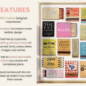 CUSTOM MATCHBOOK ART | Personalized Digital Matchbox Gift | Large ...