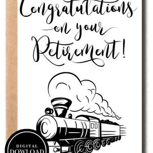 Félicitations pour votre retraite ! Carte de train