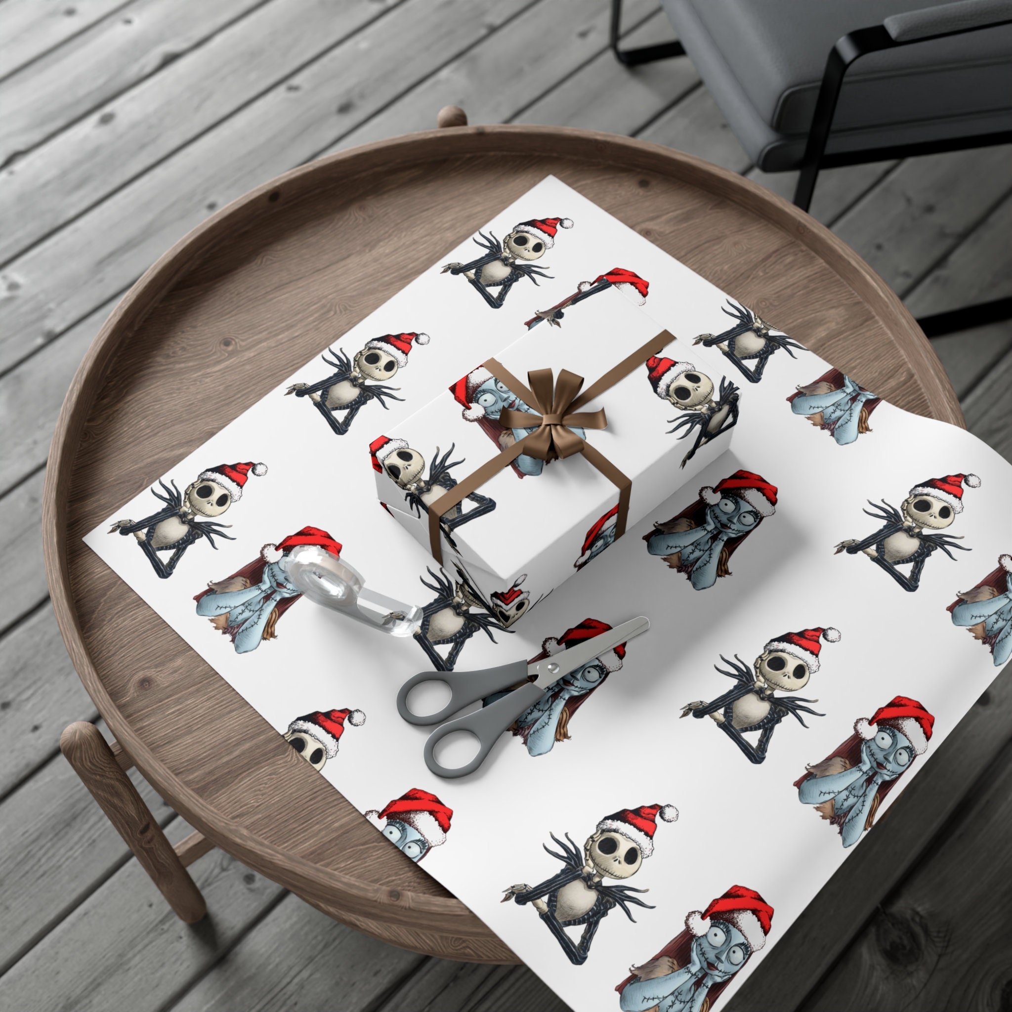 Nightmare Before Christmas Wrapping Paper Etsy