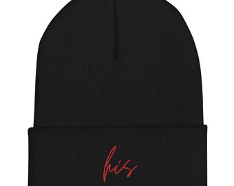 HIS Embroidered Beanie