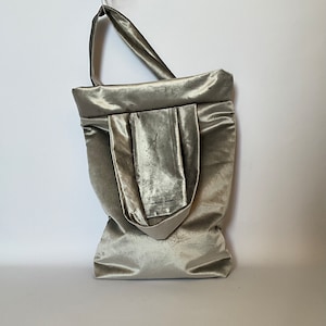 Velvet Silver Tote Bag image 1