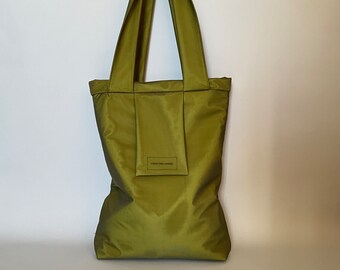 Green Iridescent Tote Bag