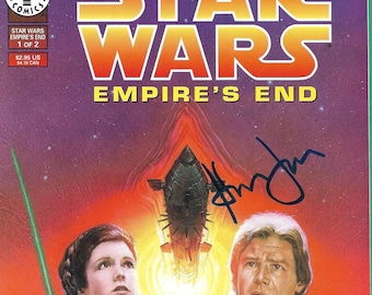 Harrison Ford Star Wars Empire's End #1 Signed Authentic Comic Book Global LOA