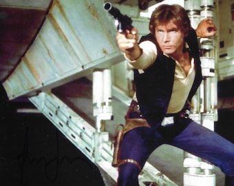 Harrison Ford Star Wars The Empire Strikes Back Signed Authentic 8x10 Photo Global LOA