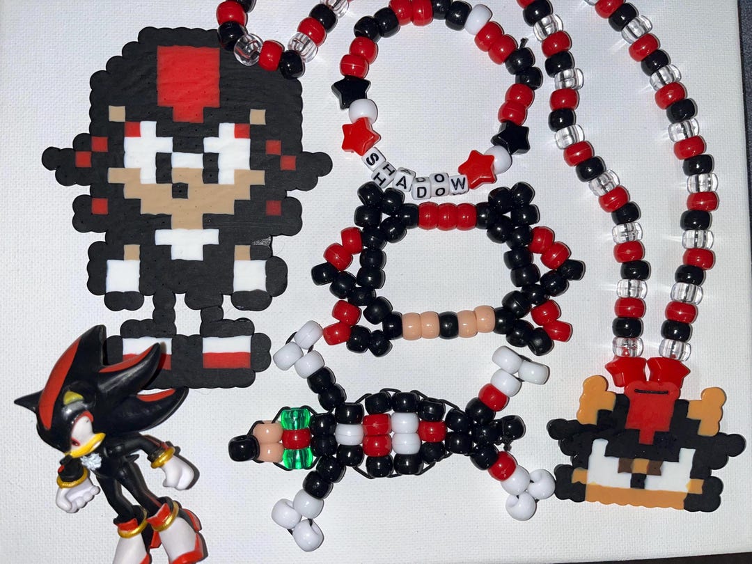 Shadow the Hedgehog Kandi Mega Pack - Etsy Canada