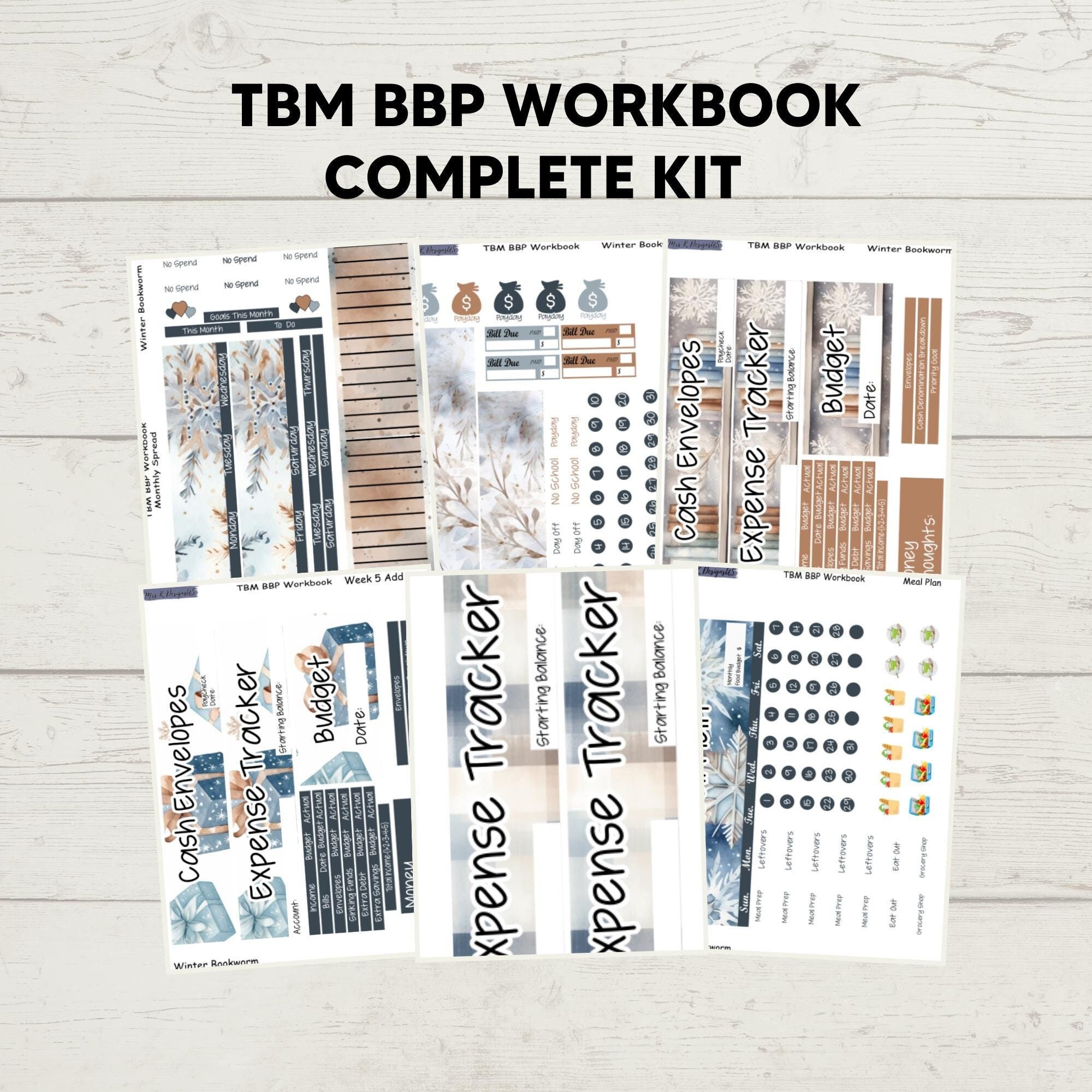 TBM BEP Arbeitsmappe, The Budget Mom, Planer Stickers, Sticker Kit, Monthly Budget Planner Sticker Kit