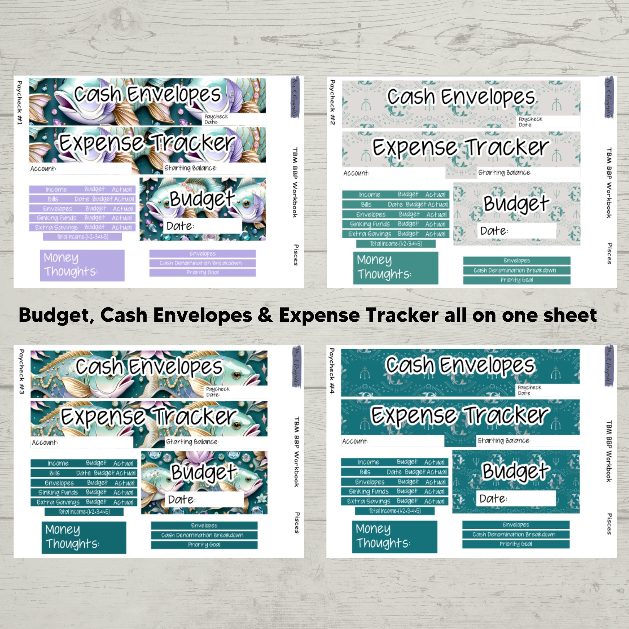Tbm bbp workbook the budget mom planner stickers zodiac planner