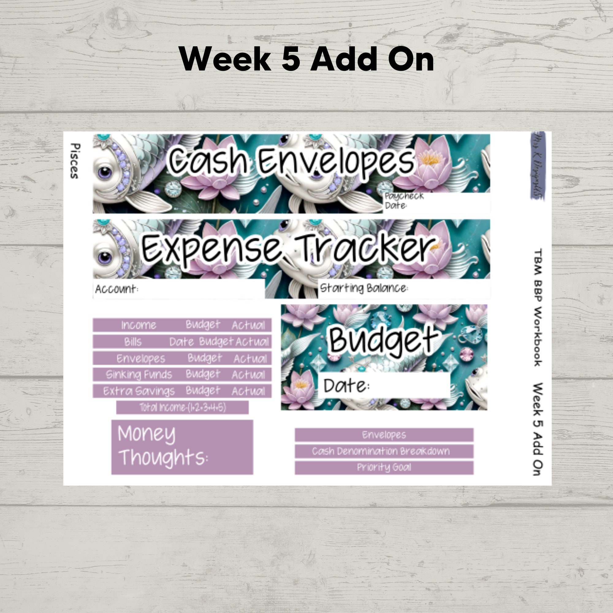 Tbm bbp workbook the budget mom planner stickers zodiac planner