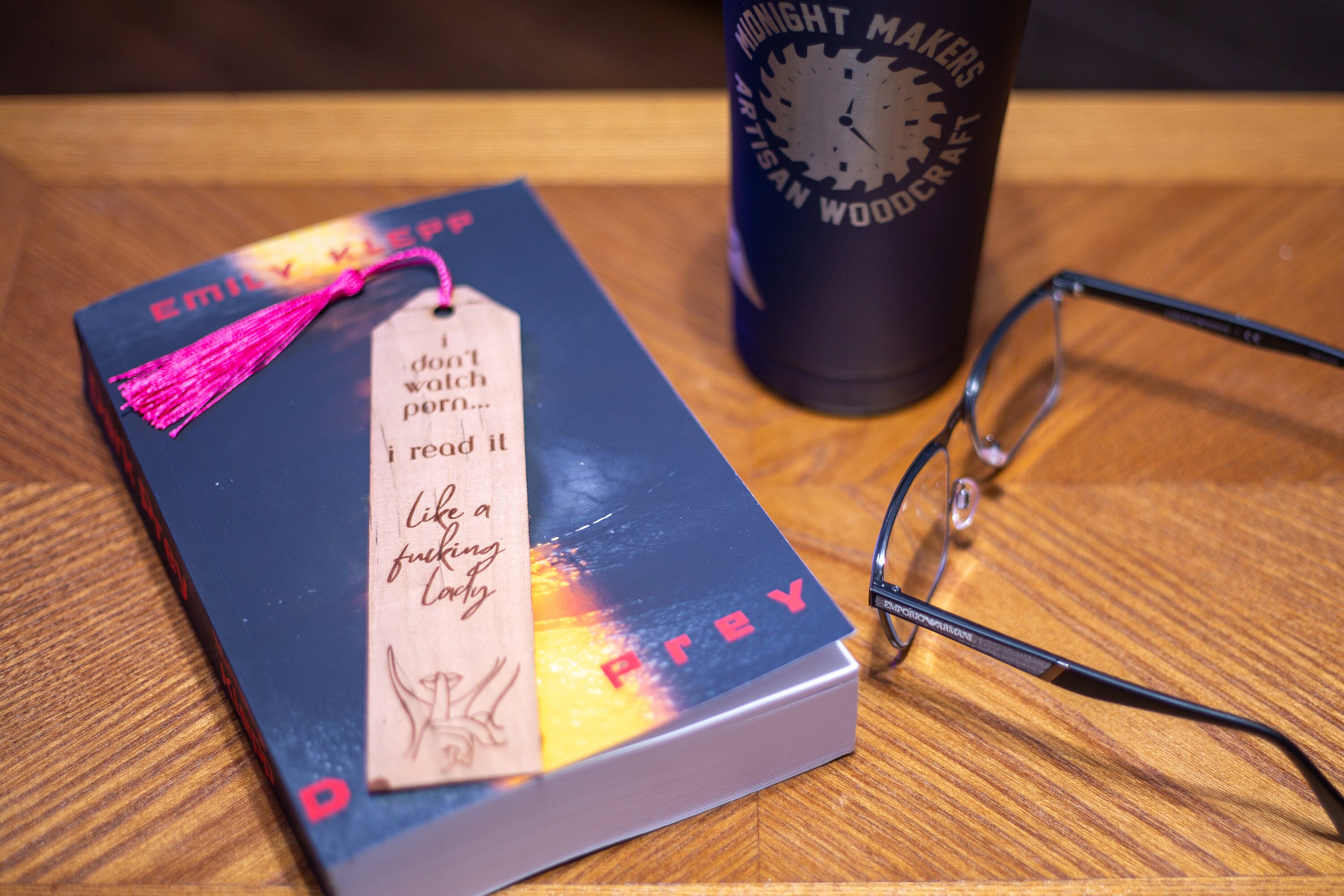 Handmade, Laser Engraved Wooden Bookmark, Smutty Book, PROFANE, Adult ...
