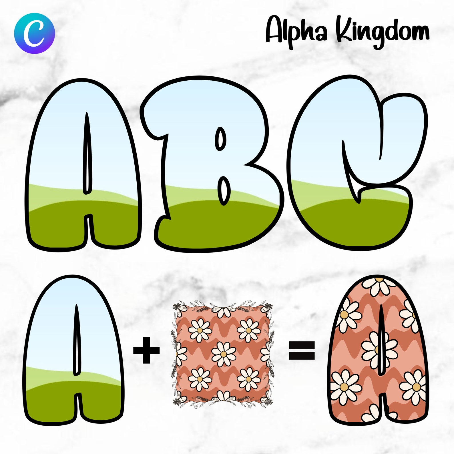 Canva Frame Letters, Drag and Drop Template, Great Time Letters ...
