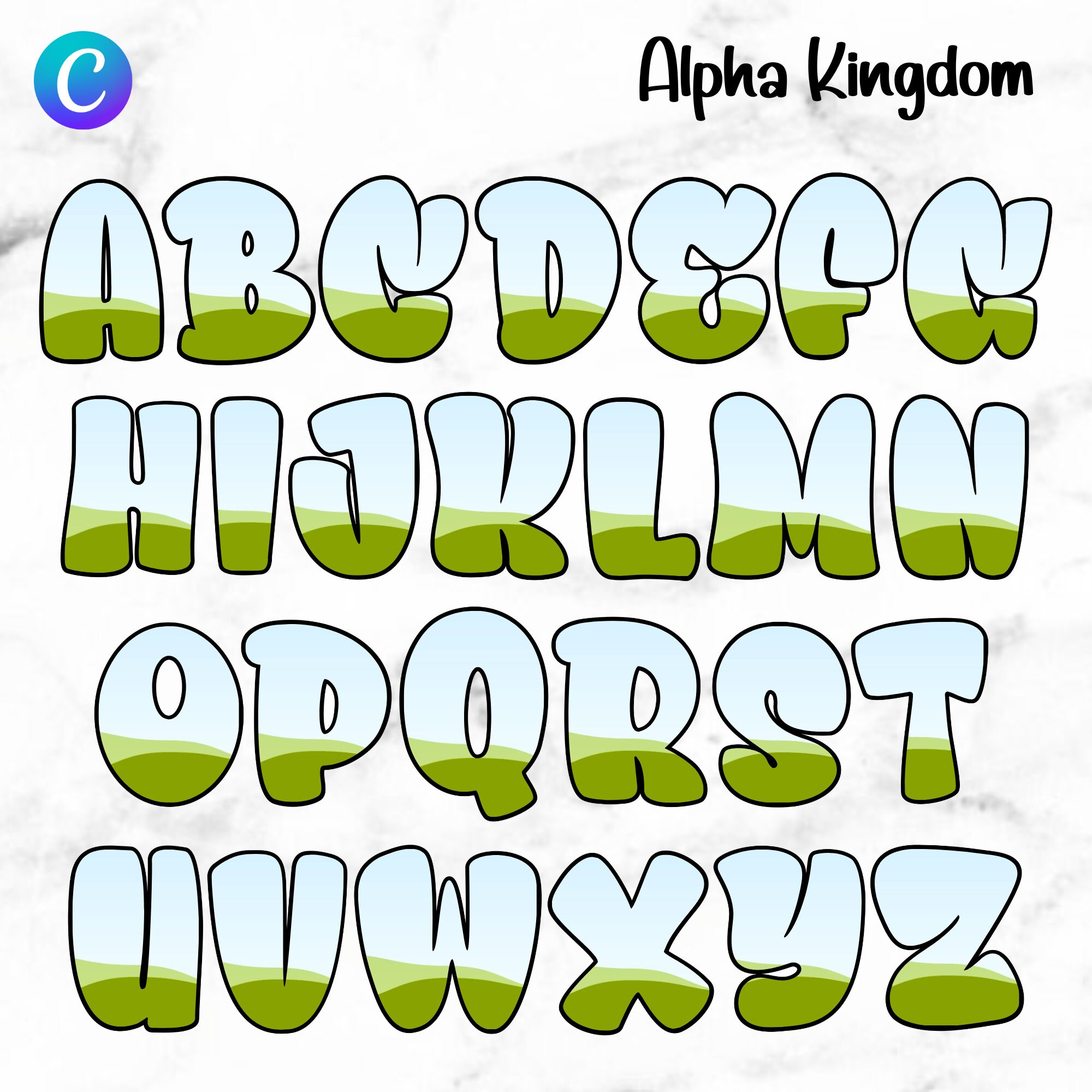 Canva Frame Letters, Drag and Drop Template, Great Time Letters ...