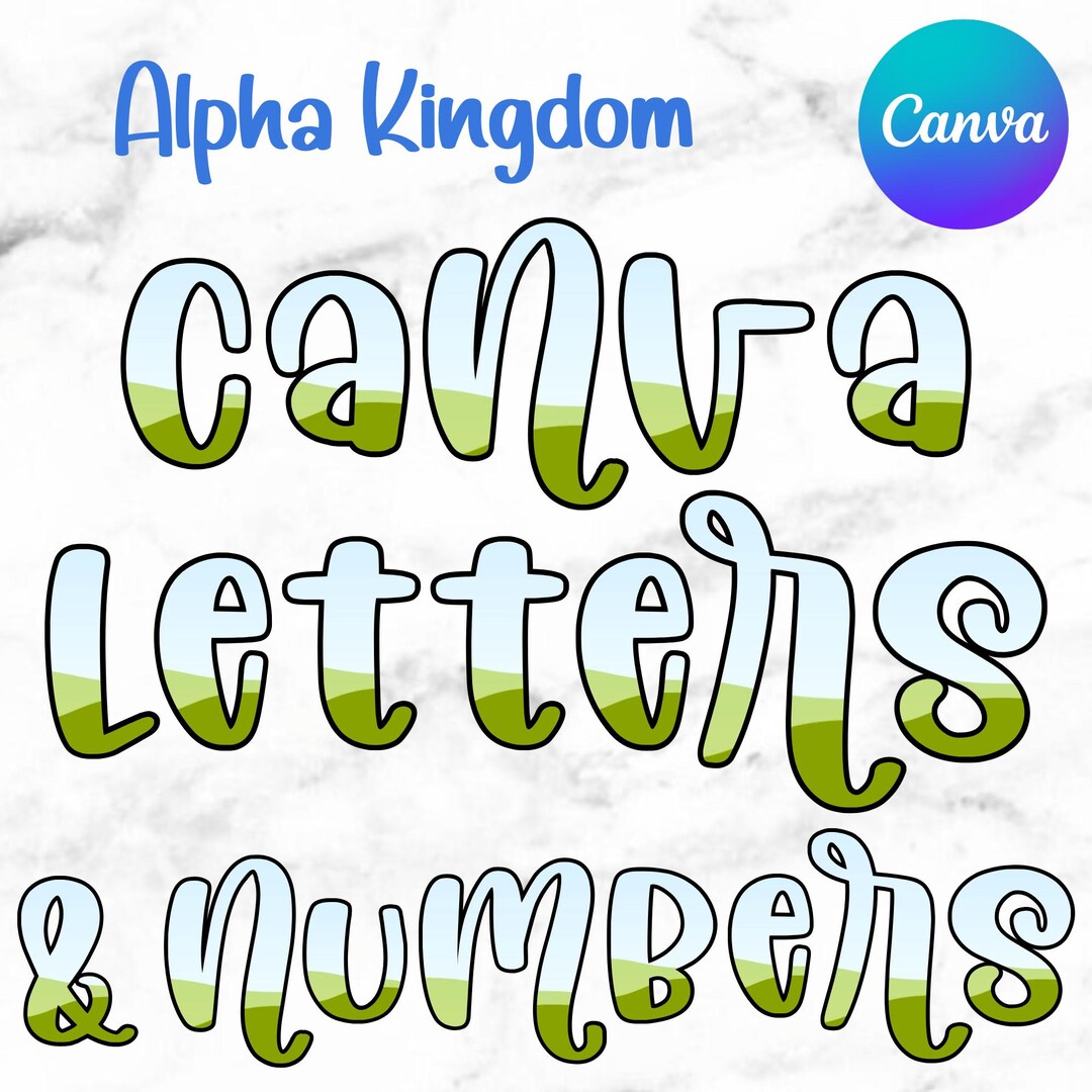 Canva Frame Letters, Drag and Drop Template, Bright Nights Letters ...