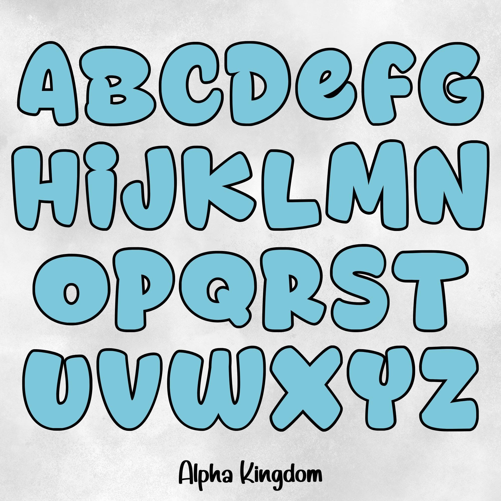 PNG Letters, Dear Darling, 5 Different Colors, Cool Mix, Uppercase A-Z ...
