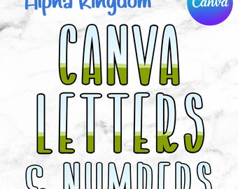 Canva Frame Letters, Drag and Drop Template, Summer Letters, Alphabet A-Z, Alphabet a-z, Numbers 0-9, Bonus Characters, Fill Your Own