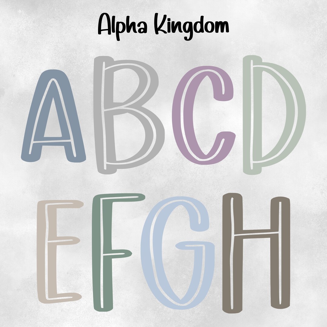Doodle Line PNG Letters, Numbers, Neutral Colors (digital Download) - Etsy