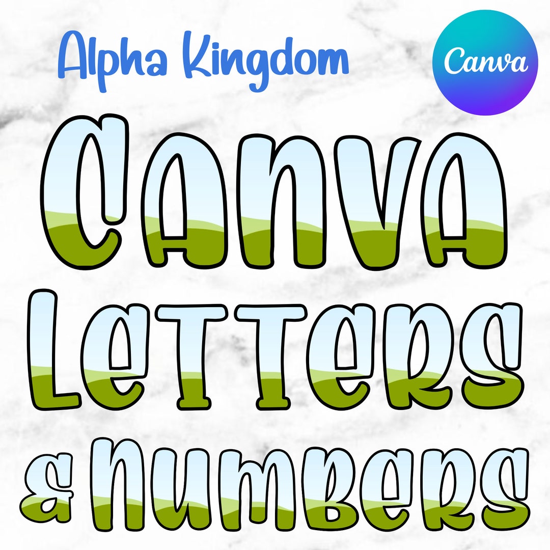 Canva Frame Letters, Drag and Drop Template, Brownie Letters, Alphabet ...