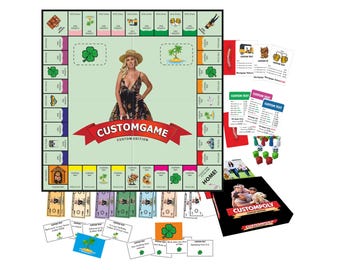 Custom Custompoly Board Game, Personalized Anniversary Wedding Gift