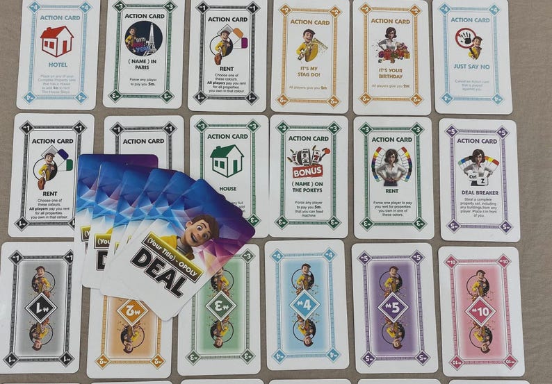 Custom Deal Card Game: Personalized Family Keepsake, Anniversary Gift