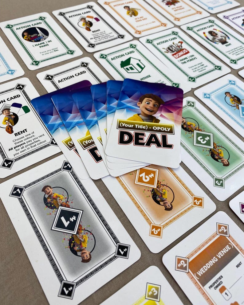 Custom Deal Card Game: Personalized Deck, Custom Playing Cards