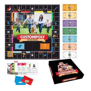 Custompoly Board Game: Personalized Family Gift