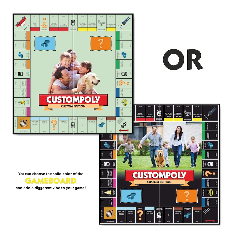Custompoly Board Gameboard Game Customized Gift, Personalized Board Game, Mother's Day Gift