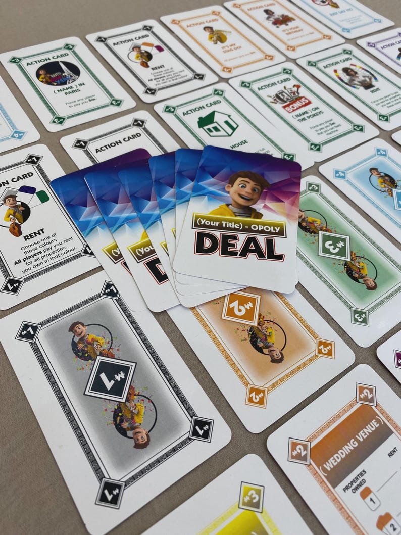 Personalized Custom Deal Card Game: Unique Family Gift - Etsy