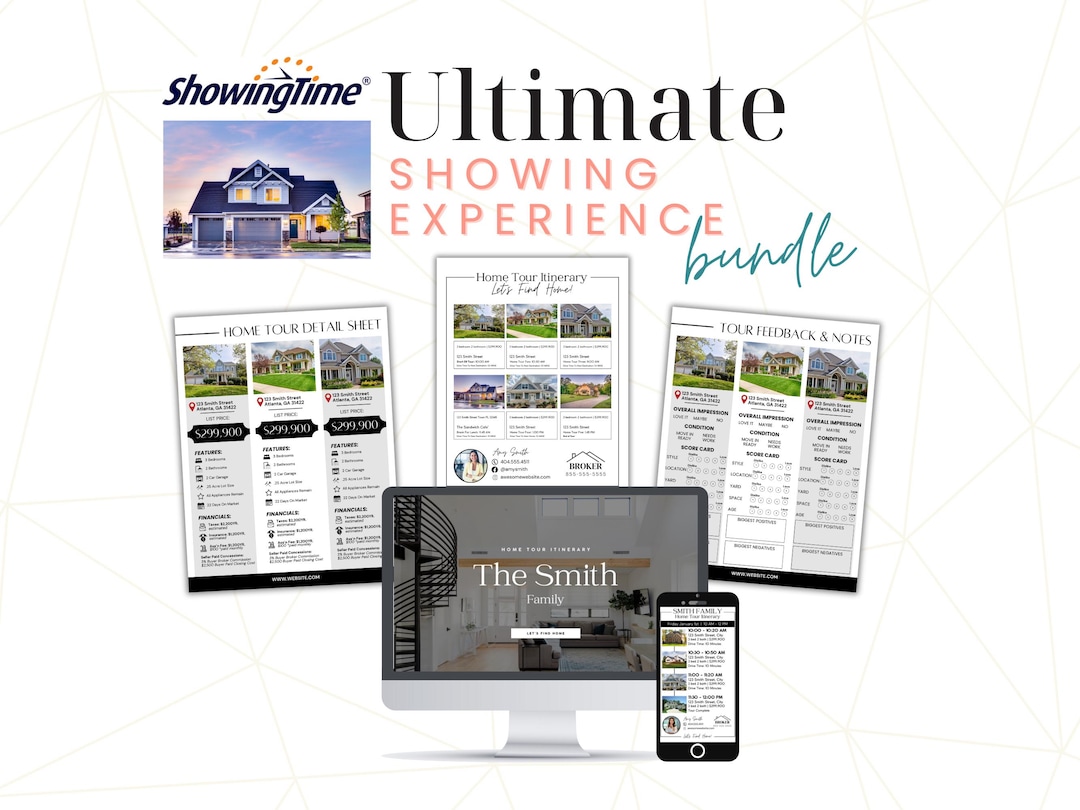 Real Estate Showing Bundle: Canva Templates for Buyer Agents (digital ...